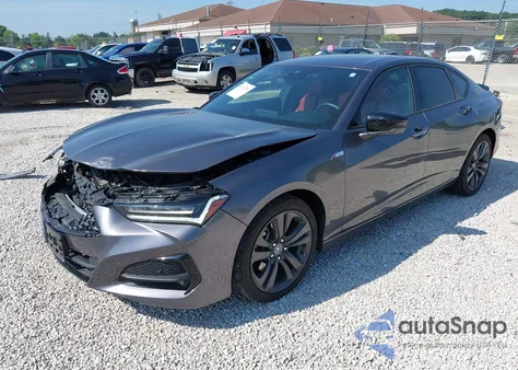 2022 Acura Tlx A-Spec Package из США, поврежденный, VIN 19UUB5F55NA002289